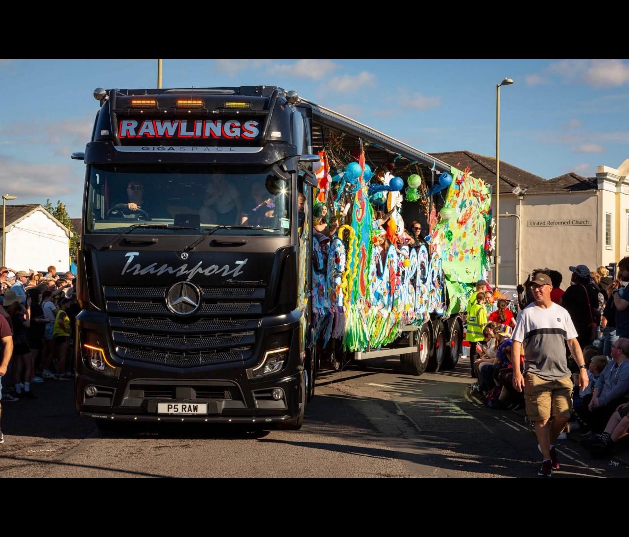 Heritage & Hope team member on the carnival float
